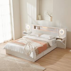 보루네오 편백 원목침대Q/K 프레임 (사이드패널2개)