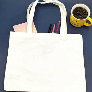 [라일리] Rly 무지 캔버스백 화이트 가로S 에코백 캔버스쇼퍼백