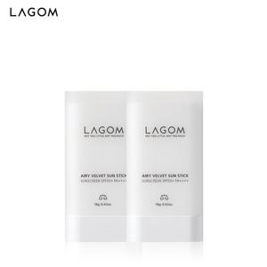 라곰 에어리 벨벳 선스틱 18g 2개 (SPF 50+, PA++++)
