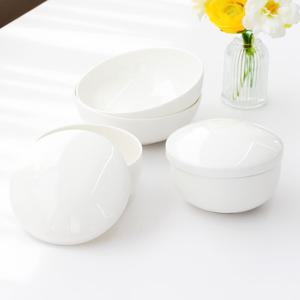 [한국도자기]본차이나 올화이트 2인 백지 단반상기 6p