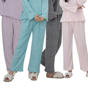 여성 천사 골지 밍크 수면 잠옷 밴딩 9부 팬츠