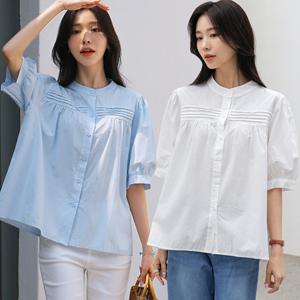 [키첼](MADE) 제라토 퍼프 5부 블라우스