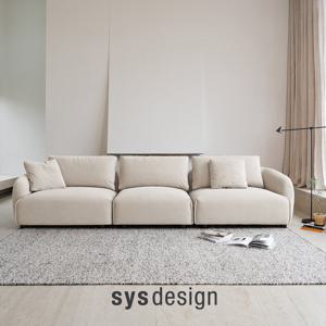 [12.15-18 노트 사이드 테이블 증정][시스디자인] 에이블 기능성 패브릭 4인 모듈 소파