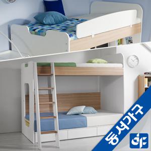 동서가구 컨셉트 MU-E210 사다리 수납 이층침대 세트 DF903053