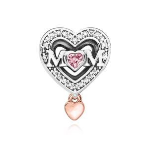 판도라 참 789402C01 맘 & 하트 로즈 팔찌참 여성팔찌