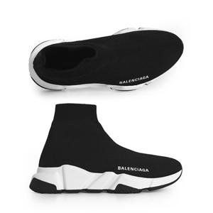 발렌시아가 신발 587280 W2DBQ 1015 스피드러너 흰검