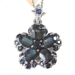 [블루케이] 하이퀄사파이어원석 목걸이240510-17