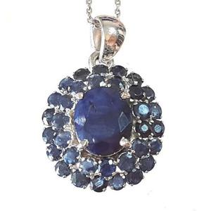 [블루케이] 하이퀄사파이어원석 목걸이240510-15