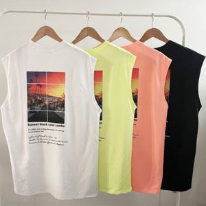 [리빌모아]남자 선셋 나시 민소매 티셔츠 나시티 RB-TS5-Q033-오