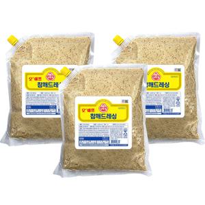 오뚜기 오쉐프 참깨드레싱 1kg x 3개