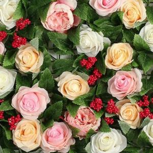 포토존 월데코 조화 꽃벽 FL09 플라워월 조화벽장식 벽장식조화