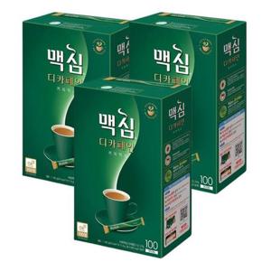 [동서식품] 맥심 디카페인 커피믹스 스틱형 100입 3개