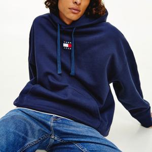 타미진 뱃지 후드 DM0DM10904-C87 네이비