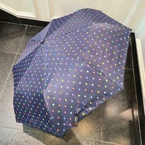 [애슬릿][애슬릿]도트 자외선 차단 미니 반자동 양산 우양산
