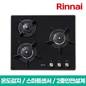 린나이 빌트인 3구 가스쿡탑 RBR-PF3001D (가스렌지/가스레인지)