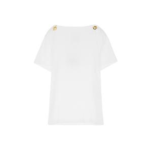 [엘러브] 루이비통 23SS 숄더 체인 티셔츠 M 화이트 4ET0784