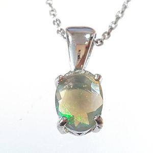 [블루케이] 블랙오팔 원석 목걸이240513-01탄생석