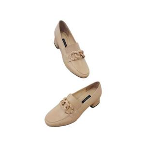 [세라] 여성  소가죽  체인장식 로퍼      (4cm) A23P505