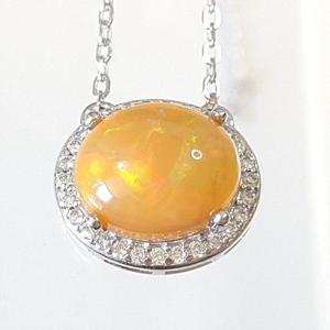 [블루케이] 밀크오팔 원석 목걸이240601-23탄생석