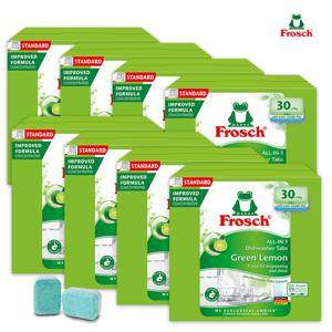 프로쉬 올인원 식기세척기전용세제 (그린레몬-30개입)X8개