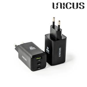 우니쿠스 GaN 65W USB PD 멀티 3포트 초고속 충전기 UNPD65W