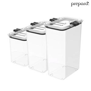 [프리파라] 트라이탄 래치락 밀폐용기 깊은형6종세트(+파스타포션2개)