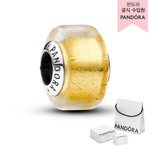 [판도라(주얼리)][백화점 보증서 제공]골든 미니 무라노 글래스 참_793353C00