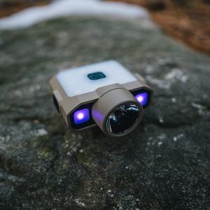 크레모아 캡온 120D UV 탄 캡라이트 충전식 LED 헤드렌턴