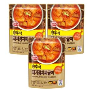 [오뚜기] 오뚜기 청주식 돼지김치짜글이 450g 3개