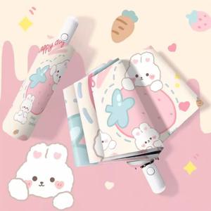 앙증맞은 토끼 자동 양우산 자외선차단 암막양산