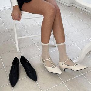 [더블디] RJ-b5000 여성 스텔레토 메리제인 플레인 미들힐