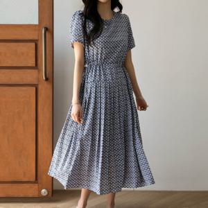 [피핀] 38699 자체제작/오버핏 스트링 플리츠 원피스