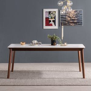 (착불) 헤이미쉬홈 모리드 6인용 원목 포세린 통 세라믹 식탁 테이블 1800