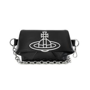 비비안웨스트우드 코트니 미니 블랙 벨트백 힙색 5C010002W L0077 N401