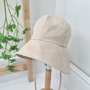 [애슬릿][애슬릿]여성 무지 찍찍이 대두 챙 넓은 보넷 벙거지