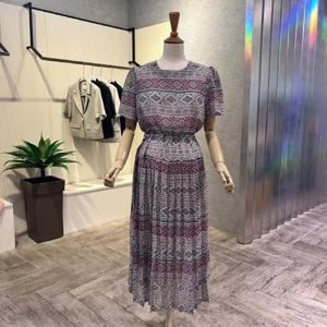 [ab.f.z]  AOY3HO34H_플리츠 프린트 롱 원피스