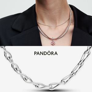 판도라 Pandora 393052C00 여자 남자 실버 인피니티 체인 목걸이