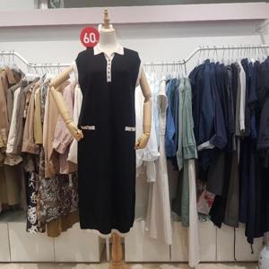 오프리미츠 HC26 카라넥 캡소매 아이스 니트 롱윈피스 B23ko2501