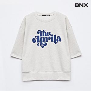 [BNX]레터링 반팔 맨투맨 (BW1TS034L0)