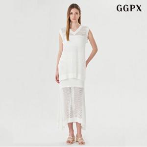 [GGPX]니트 롱 스커트 셋업 (GOBOW032D)