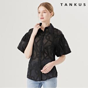 [탱커스]벌룬 시스루 블라우스 (TW1BL025L0)