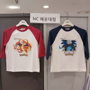 [오후]인기~쿨소재~메가리자몽~포켓몬 9세대 7부티셔츠 OHLA24F1C