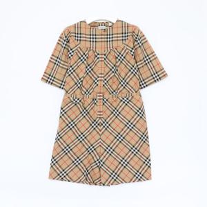 버버리키즈 빈티지체크 쇼츠 여아 점프수트 8078452/10A