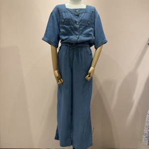 [숲][스퀘어넥 반팔 데님자켓]SA7DJ80