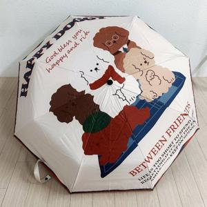 [애슬릿][애슬릿]여성 강아지 암막 접이식 3단 자동 양산 우양산