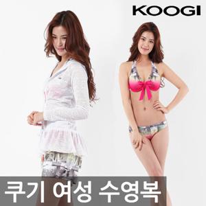 쿠기 여성 비치웨어 후드 집업 수영복 4종세트 KF-I224