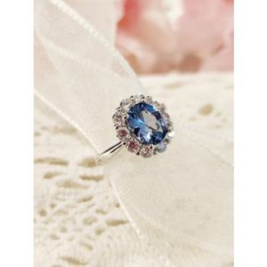 미니골드 14k  아델라 아쿠아블루반지 RJUS4058