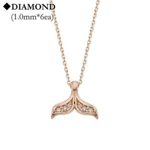 로이드 14K 고래꼬리 목걸이 LNF24006D