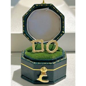 로이드 클래식 프레임 액자 14K Gold 귀걸이 LPFJ3023G