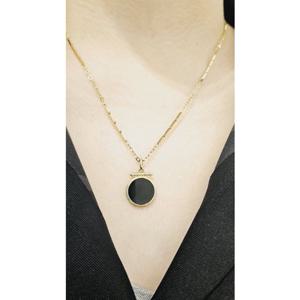 로이드 18K 천연석 오닉스 목걸이 LPP22053G LNC22005G